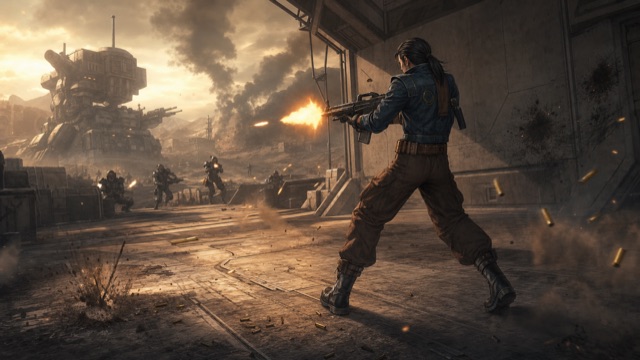 The Man with the Machine Gun