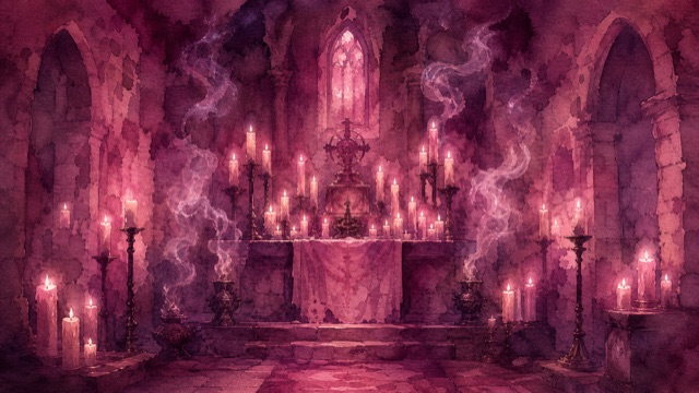Prece diante do altar
